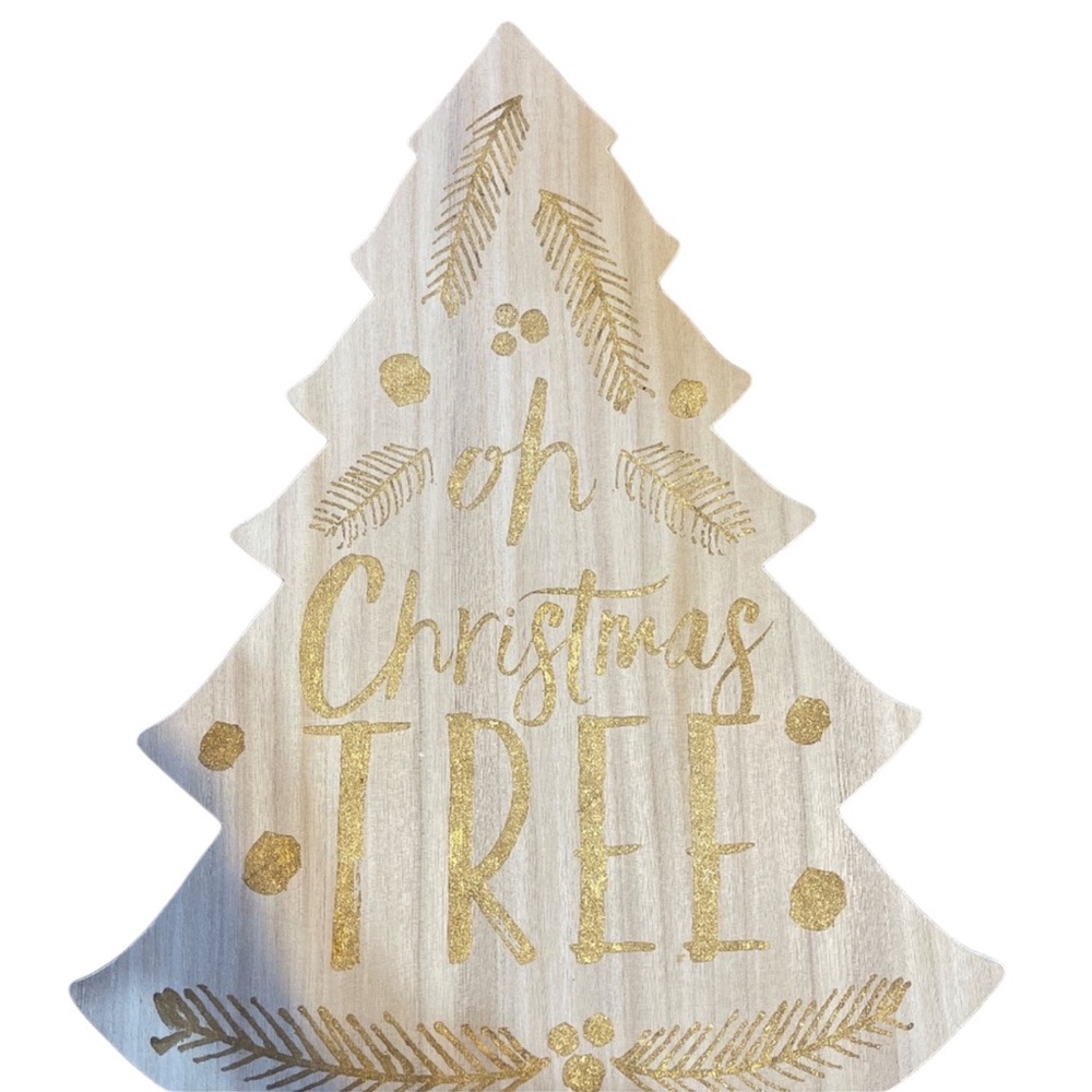 Oh Christmas Tree wood sign